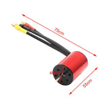 Maxbell 12 Slot RC Brushless Motor Durable 2435 Motor for 1/16 Scale Car Model Truck 4800kv