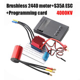 Maxbell 2440 Brushless Motor 35A ESC Combo Update Parts for 1/12 1/14 Scale RC Truck 4000KV Motor