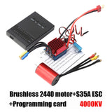 Maxbell 2440 Brushless Motor 35A ESC Combo Update Parts for 1/12 1/14 Scale RC Truck 4000KV Motor