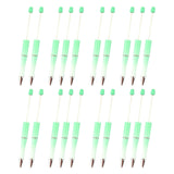 Maxbell 20Pcs Beadable Pens Kit Printable Bead Ballpoint Pen for Draw Exam Classroom Green