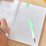 Maxbell 20Pcs Beadable Pens Kit Printable Bead Ballpoint Pen for Draw Exam Classroom Green