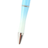 Maxbell 20Pcs Beadable Pens Kit Printable Bead Ballpoint Pen for Draw Exam Classroom Blue
