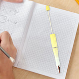 Maxbell 20Pcs Beadable Pens Kit Printable Bead Ballpoint Pen for Draw Exam Classroom Yellow