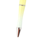 Maxbell 20Pcs Beadable Pens Kit Printable Bead Ballpoint Pen for Draw Exam Classroom Yellow
