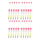 Maxbell 20Pcs Bead Ballpoint Pen DIY Beadable Pens Kit for Classroom Draw Exam Spare Style A