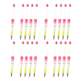 Maxbell 20Pcs Bead Ballpoint Pen DIY Beadable Pens Kit for Classroom Draw Exam Spare Style A