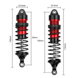 Maxbell 4 Pieces Front & Rear Shock Absorber Assembled Set for 4WD RC Car RC Crawler