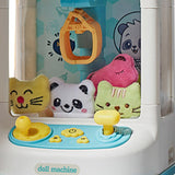 Maxbell Kids Claw Machine Lovely Electronic Small Toys for Party Birthday Gifts Green 10 Dolls