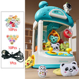 Maxbell Kids Claw Machine Lovely Electronic Small Toys for Party Birthday Gifts Green 10 Dolls