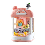 Maxbell Kids Claw Machine Lovely Electronic Small Toys for Party Birthday Gifts Pink 20 Dolls