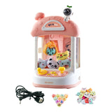 Maxbell Kids Claw Machine Lovely Electronic Small Toys for Party Birthday Gifts Pink 20 Dolls