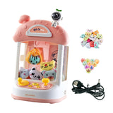 Maxbell Kids Claw Machine Lovely Electronic Small Toys for Party Birthday Gifts Pink 20 Dolls