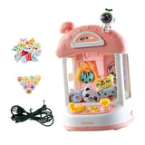 Maxbell Kids Claw Machine Lovely Electronic Small Toys for Party Birthday Gifts Pink 20 Dolls