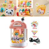 Maxbell Kids Claw Machine Lovely Electronic Small Toys for Party Birthday Gifts Pink 20 Dolls