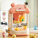 Maxbell Kids Claw Machine Lovely Electronic Small Toys for Party Birthday Gifts Pink 20 Dolls