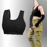 Maxbell 1/6 Scale Women Figure Vest Accessories for 12in Doll Model Soldiers Figures Black