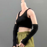 Maxbell 1/6 Scale Women Figure Vest Accessories for 12in Doll Model Soldiers Figures Black