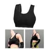 Maxbell 1/6 Scale Women Figure Vest Accessories for 12in Doll Model Soldiers Figures Black