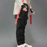 Maxbell Fashion 1/6 Pants Miniature Clothing for 12in Women Action Figures Accessory Black