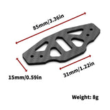 Maxbell RC Front Bumper Replacement Anti Collision Sheet Sponge for 1:10 TT02 Trucks