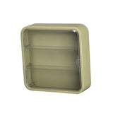 Maxbell Clear Acrylic Display Case Dustproof for Figurines Collectibles Shot Glasses Green