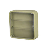 Maxbell Clear Acrylic Display Case Dustproof for Figurines Collectibles Shot Glasses Green