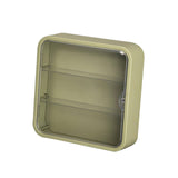 Maxbell Clear Acrylic Display Case Dustproof for Figurines Collectibles Shot Glasses Green