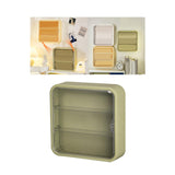 Maxbell Clear Acrylic Display Case Dustproof for Figurines Collectibles Shot Glasses Green