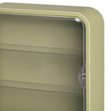 Maxbell Clear Acrylic Display Case Dustproof for Figurines Collectibles Shot Glasses Green