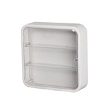 Maxbell Clear Acrylic Display Case Dustproof for Figurines Collectibles Shot Glasses White