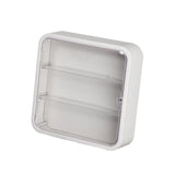 Maxbell Clear Acrylic Display Case Dustproof for Figurines Collectibles Shot Glasses White
