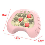 Maxbell Memory Game Machine Light up Quickly Push Game Machine for Kids Party Favors Pink USB