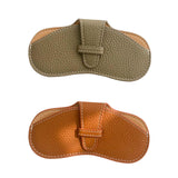 Maxbell Soft Glasses Case Durable Lightweight PU Leather for Women Men Camping Brown