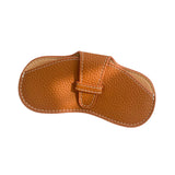 Maxbell Soft Glasses Case Durable Lightweight PU Leather for Women Men Camping Brown