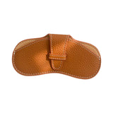 Maxbell Soft Glasses Case Durable Lightweight PU Leather for Women Men Camping Brown