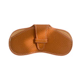 Maxbell Soft Glasses Case Durable Lightweight PU Leather for Women Men Camping Brown