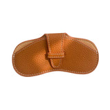 Maxbell Soft Glasses Case Durable Lightweight PU Leather for Women Men Camping Brown