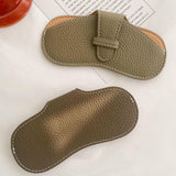 Maxbell Soft Glasses Case Durable Lightweight PU Leather for Women Men Camping Gray