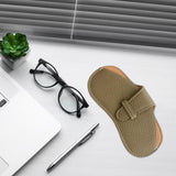 Maxbell Soft Glasses Case Durable Lightweight PU Leather for Women Men Camping Gray