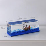 Maxbell Animal Decorative Home Fluid Ship Decoration Desktop Fluid Liquid Surge Toys style A