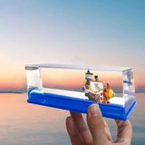 Maxbell Animal Decorative Home Fluid Ship Decoration Desktop Fluid Liquid Surge Toys style A