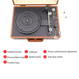 Maxbell Vinyl Record Player Turntable Music Player for Club Home Souvenir Collection