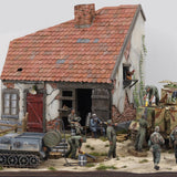 Maxbell 1/35 Architecture Wooden Layout Diorama Sand Table House Floor Base