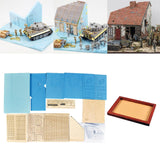Maxbell 1/35 Architecture Wooden Layout Diorama Sand Table House Floor Base