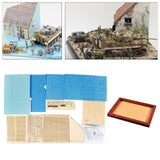 Maxbell 1/35 Architecture Wooden Layout Diorama Sand Table House Floor Base