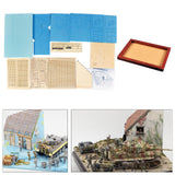 Maxbell 1/35 Architecture Wooden Layout Diorama Sand Table House Floor Base