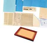 Maxbell 1/35 Architecture Wooden Layout Diorama Sand Table House Floor Base