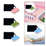 Maxbell Travel Mini Mahjong Board Game, 144 Tiles Mahjong for Outdoor Gathering Home Pink