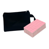 Maxbell Travel Mini Mahjong Board Game, 144 Tiles Mahjong for Outdoor Gathering Home Pink