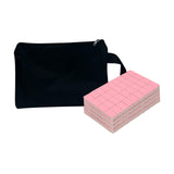 Maxbell Travel Mini Mahjong Board Game, 144 Tiles Mahjong for Outdoor Gathering Home Pink